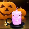 thumbnail image 4 of Decoraciones De Halloween Luz Nocturna De Calabaza Vela Electrónica Con Diseño De Cabeza Para Fiestas, Hogar Y Escritorio, 4 of 6