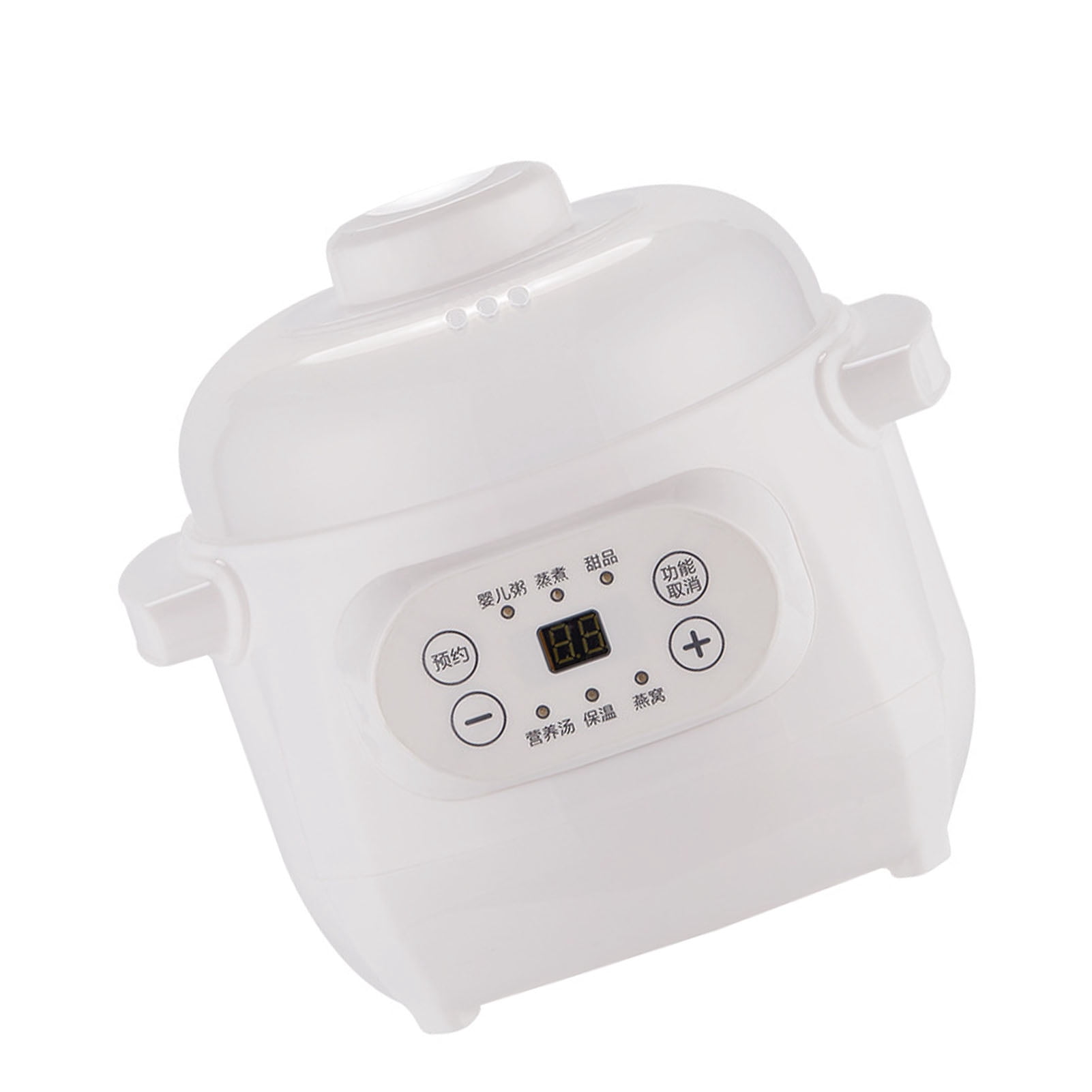 Electric Stew Pot 1L 200W Ceramic Liner Versatile Electric Stew Cooker For Porridge Rice Soup