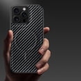 thumbnail image 5 of Allytechgroup for iPhone 16 Pro Max Case Compatible with MagSafe PU Leather Soft TPU Bumper Hard Back Military Grade Shockproof Magnetic Case, Black, 5 of 6