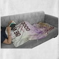 thumbnail image 6 of Fitness Saying Soft Flannel Fleece Blanket, You are Only Workout Away from a Mood on Effect Scene Woodland Scene, Cozy Plush for Indoor and Outdoor Use, 50" x 60", Maroon Dark Pink, by Ambesonne, 6 of 6