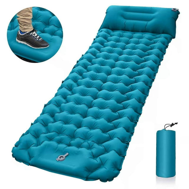 Camping Sleeping Self Inflating Mattress: Thickened Lightweight Single Camping Inflatable Bed And Attachable Double Camping Mat And Compact Inflatable_Perfect Gift