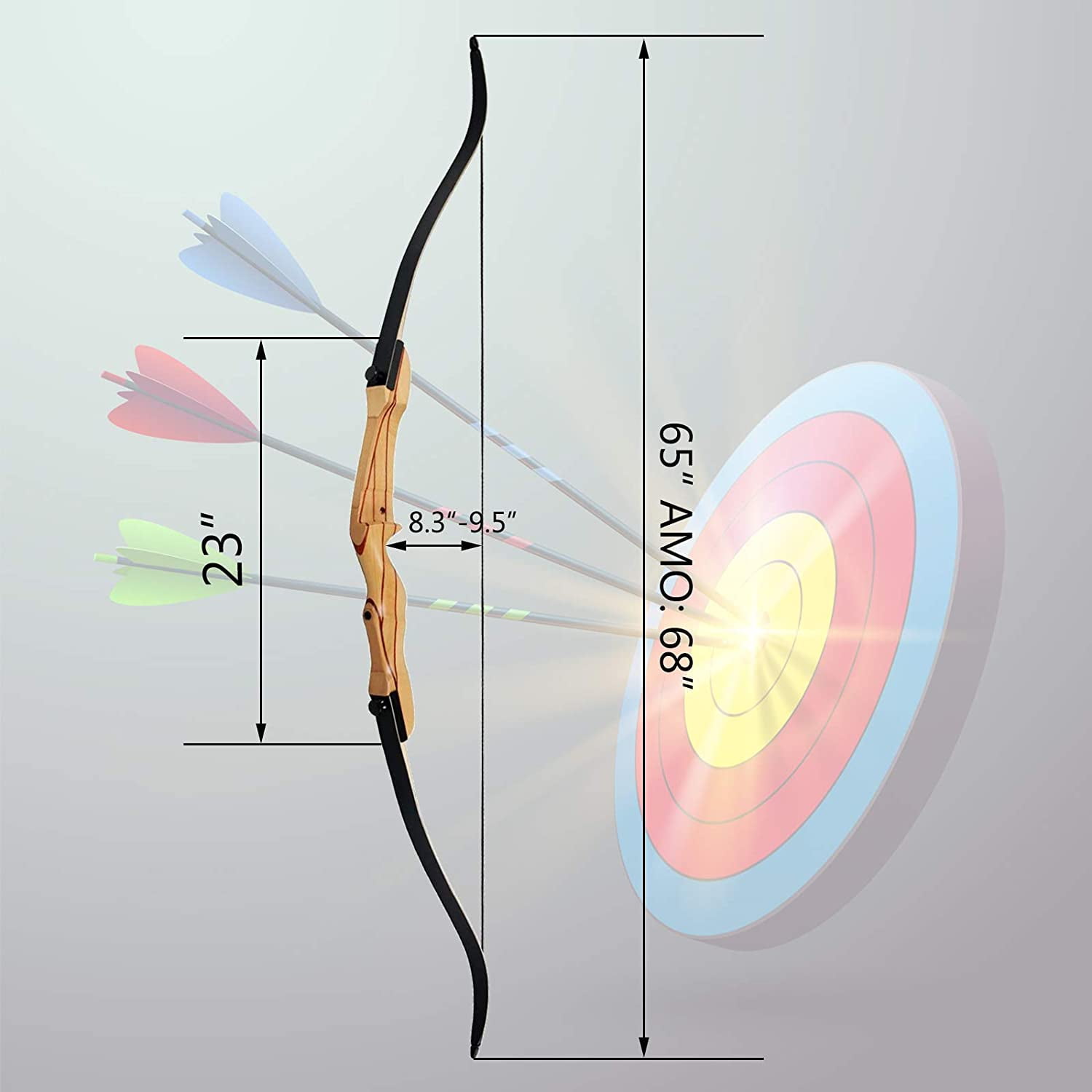 Repose-Flèche Magnétique Pour Arc Recourbé - Aluminium Ajustable Antichoc - Droitier - Wolfman