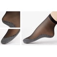 thumbnail image 6 of CAILDANL Women's 6 Pairs Silky Anti-Slip Cotton Sole Sheer Ankle High Tights Hosiery Socks Reinforced Toe, 6 of 6