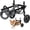 Grey, variant on Dog Wheelchair for Back Legs, Light Weight Dog Wheelchair Cart with Disabled Hind Legs Walking, Adjustable