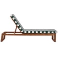 thumbnail image 6 of Safavieh Sophie Eucalyptus Wood Outdoor Lounge Chairs, Natural/Hunter Green Stripe, 6 of 15