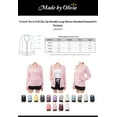 thumbnail image 2 of Made by Olivia Women's French Terry Full Zip-Up Hoodie Long Sleeve Hooded Sweatshirt Pockets, 2 of 5
