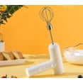 thumbnail image 2 of Mezclador de mano eléctrico inalámbrico para el hogar, batidor de huevos de mano recargable por USB con 2 batidores desmontables 3 modos de velocidad, hornear en casa para la cocina, portáti, 2 of 3