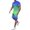 Light Green, variant on Mens Two Piece Summer Outfit Men's Letter Print Loose Fit T Shirt and Shorts Summer Athletic Sportswear Casual Outfit Gradient Breathable Two Piece Purple M