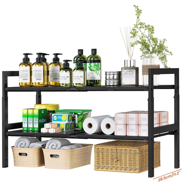 Organizador para debajo del fregadero GEMWON extensible de 78 cm a 78 cm, 2 niveles