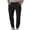 Black, variant on BXINGOHAI Men's Sweatpants cotton Lounge Open Bottom Athletic Workout Pants with Pockets Army Green,L