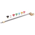 thumbnail image 1 of Cleaner Attachment, Pressure Washer Extension Wand with Pivoting Coupler,7 Nozzle Tips,1/4 Inch Quick Connect,17 Inch, 1 of 7