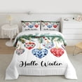 thumbnail image 2 of Manfei Boys Girls Happy Winter 3 Pieces Queen Comforter Set,Merry Christmas Xmas Ultra Soft Bedding Sets,Happy New Year Bedding Comforter Set,Luxury Bedroom Decor,Reversible, 2 of 8