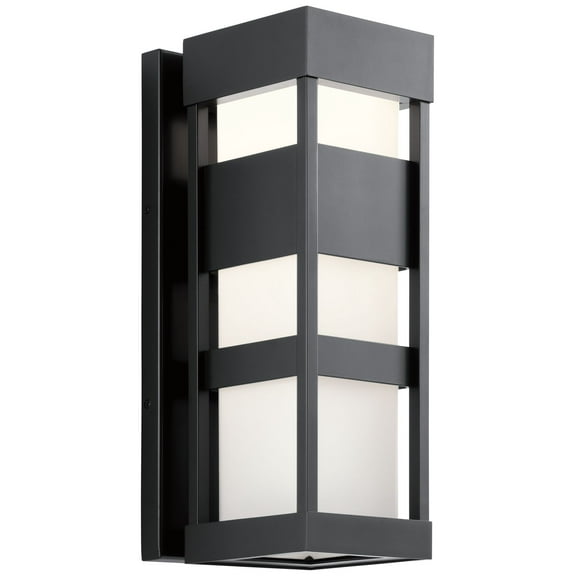 59036BKLED Kichler Lighting Ryler - 16.8W 1 LED Medium Outdoor Wall Lantern - 7 inches wide-Black Finish