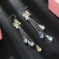 thumbnail image 4 of Pendientes Largos de Cristal XWSHYW Tendencia de Moda para Mujer, 4 of 6
