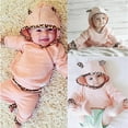 thumbnail image 2 of SJLDQY Baby Girls Hooded Tracksuit Set Soft Jogger Outfit Casual Leopard Print Fall Winter Clothing, 2 of 7