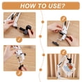thumbnail image 4 of 3Pcs 3 Styles Plastic & Iron Table Lamp & Microphone Clamp Set White 70~290x35~110x32~87mm, 4 of 6