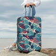 thumbnail image 7 of Rateoe Fish In The Wave Printed Luggage Cover, Suitcase Protector Fits 18-32 Inch Luggage-X-Large, 7 of 7