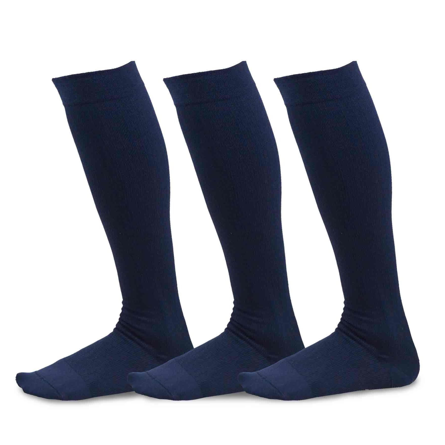 New Girls Kids Natural Bamboo Knee High School Plain Socks Everyday wear Socks