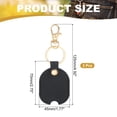 thumbnail image 2 of Uxcell Leather Key Sleeve 2Pcs Broken Car Key Loop Replacement Clasp Women Black, 2 of 5