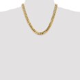 thumbnail image 4 of 14K Yellow Gold Curb Chain Styles Necklace 20 inch 9.5 mm Flat Beveled with Lobster Clasp, 4 of 4
