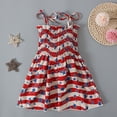thumbnail image 6 of Bouanq 4th of july baby girl outfits Stripe Dress Independence Day Outfits Kids Patriotic Clothes July 4th Toddler Girls Stripe Dress 1- 6 Years, 6 of 7