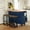 Blue, variant on MAYEERTY Farmhouse Kitchen Island Set with Drop Leaf, Storage Cabinet, Drawers, and 2 Stools, White