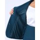 thumbnail image 5 of Conjunto de traje de oficina para mujer de talla grande de 2 piezas, blazer de manga corta con falda lápiz y botón, 2X azul pavo real, 5 of 6