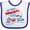 White and Royal, variant on Inktastic My First Memorial Day Train Boys or Girls Baby Bib