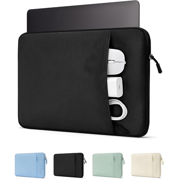 ProCase Slim Travel Sleeve Laptop Sleeve for 13" MacBook Neo/ Air/ Pro -Black