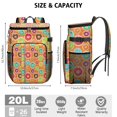 thumbnail image 4 of Pastel Donut Pattern Backpack Cooler, Leakproof Lunch Bag for Outdoor Activities and Picnic Use, 4 of 5