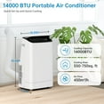 thumbnail image 2 of M optimized Portable Air Conditioner 14000 BTU, Cooling Area Up to 750 sq.ft, 3-in-1 AC Unit with Dehumidifier/Fan, 24Hrs Timer, 2 of 6