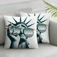 thumbnail image 3 of nygtbtfer Pillow Set of 2 Red White Statue of Liberty Throw for Home Sofa Couch Office White, 3 of 7