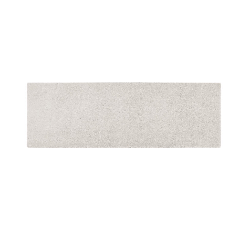 MAYEERTY Soft Polyester Bath Runner Rug, 24" x 72", Taupe