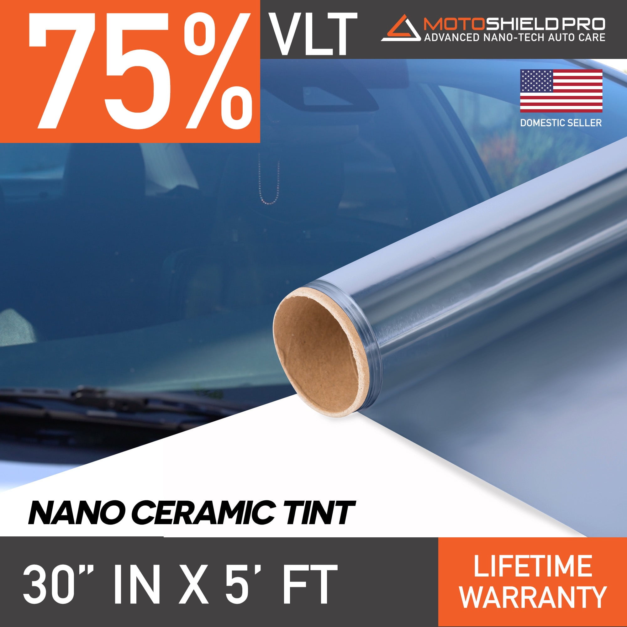 Nano Ceramic Window Tint 30" in x 5' ft Roll