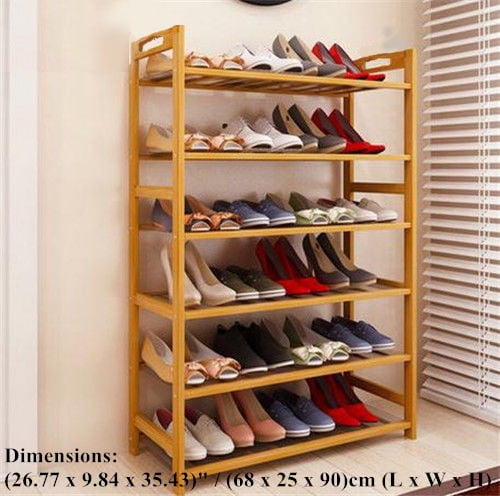 Home & Living Storage & Organisation Shoe Storage Wood Shoe Shelf organizer Shoe Bench for entryway hallway Bamboo shoe rack Storage Cabinet 