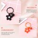 thumbnail image 4 of 10pcs Adorable Flower Bell Keychain Hanging Keychains Pendant Girly Key Rings Gift, 4 of 4