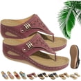 thumbnail image 1 of Sandalias deportivas de malla transpirable, zapatillas ortopédicas con cuña y soporte para arco, zapatillas de tacón con suela gruesa para mujer, 1 of 7