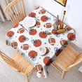 thumbnail image 2 of White Background Football Helmets Pattern Square Tablecloth,Waterproof Square Table Cover,Wipeable Spillproof Washable Table Cover for Home Kitchen Party Decor 60"x60"(152x152cm), 2 of 6