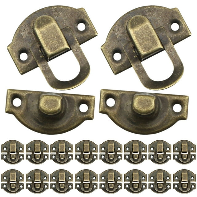 EeaseCA 30pcs Hasp Lock Toggle Hasp Latch Cabinet Jewelry Box Hasp Latch Accessory