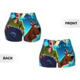 thumbnail image 4 of Gokiu Scooby-Doo Workout Shorts for Women Yoga Biker Shorts High Waisted Contour Gym Buttock Lift Legging, 4 of 7