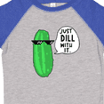 thumbnail image 4 of Inktastic Just Dill with It Chill Dill Pickle in Sunglasses Boys or Girls Toddler T-Shirt, 4 of 5