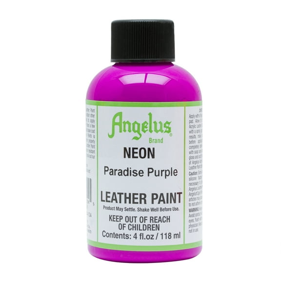 Angelus® Neon Leather Paint, 4 oz., Paradise Purple