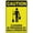 Warning Sign 1, variant on Vintage Metal Tin Sign Caution Automatic Door Opens Outwards Retro Vintage Sign 8"x12", Home Bar Pub Kitchen Restaurant Wall Decor Plaque, Automatic Door Direction Marker