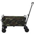 thumbnail image 3 of Heavy Duty Capacity Collapsible Folding Outdoor Utility Wagon Patio Garden Cart with 2 Drink Holders and Wheels for Camping and Picnic, 3 of 8