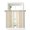Beige, variant on Vintage Turquoise Striped Tier Curtains 24 Inch Length,Sheer Curtains for Bedroom Living Room Farmhouse Modern Stripes Boho Texture Short Kitchen Curtains for Small Half Window 27.5"x24" 2 Panels