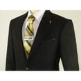 thumbnail image 2 of Men Wessi by J.Valintin Turkey Flannel Jacket Peak Lapel One Button 10-01 Black, 2 of 5