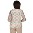 thumbnail image 2 of Alfred Dunner Womens  Textured Chevron Top With Twisted Detail, 2 of 6