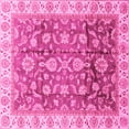 thumbnail image 1 of Ahgly Company Indoor Square Oriental Pink Traditional Area Rugs, 4' Square, 1 of 4