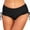 Black, variant on Jdkau Women Mid Waist Bikini Bottoms - Adjustable Side Tie Bathing Suit Full Coverage Swim Bottoms（Black,XL）