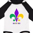 thumbnail image 3 of Inktastic Mardi Gras Fleur De Lis Gift Baby Girl Long Sleeve Bodysuit, 3 of 4